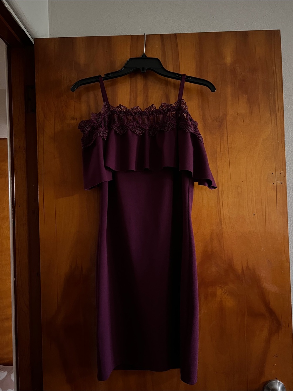 BCX Size 9 Purple Dress with Adjustable Straps